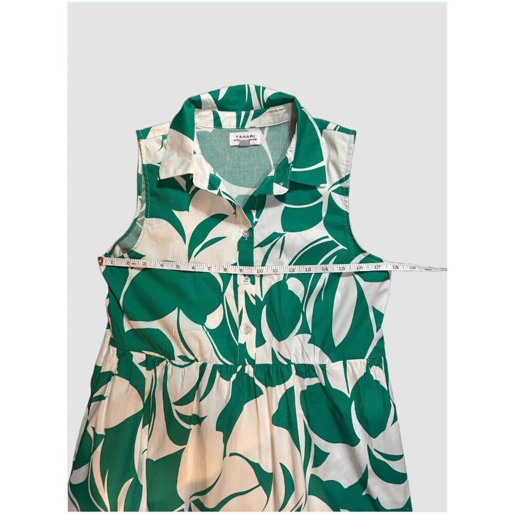 HTF EUC Tahari Arthur S. Levine 2016 Resort Work to weekend botanical Midi Dress - Picture 4 of 9
